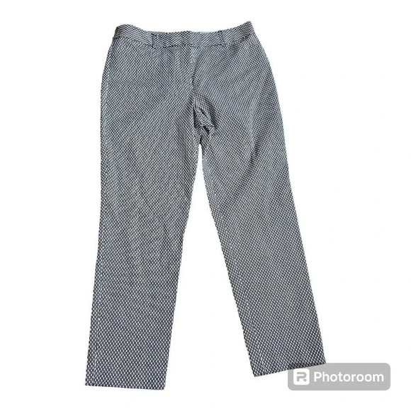 Liz Claiborne Emma Classic Ankle Womens Dress Pants Size 8 Black White NWT - Picture 1 of 14